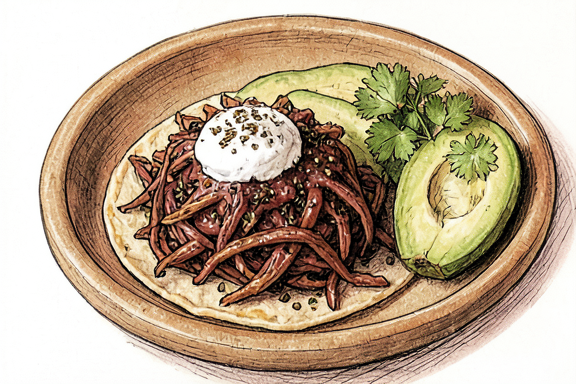 Air Fryer Tavuk Tinga Tostadas