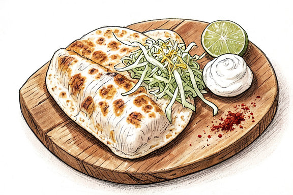 Hava Fritözünde Balıklı Taco ve Lahana Salatası
