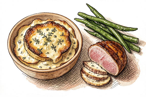 Gratin Dauphinois ile Izgara Ördek Göğsü