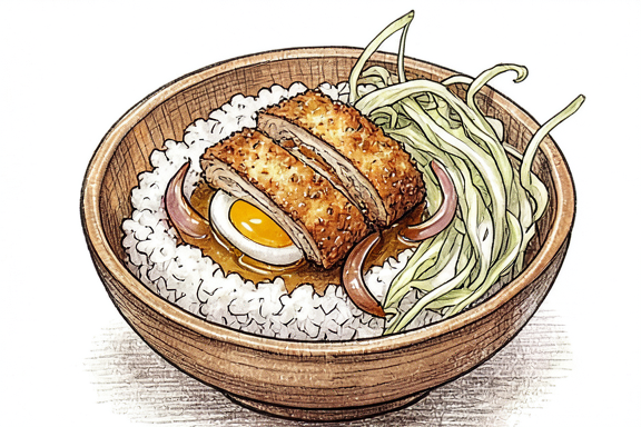 Katsu Don (Kıyılmış Lahana ile)