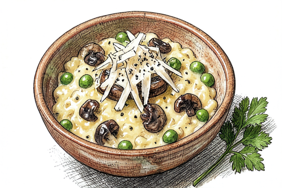 Porçini Mantarlı Risotto